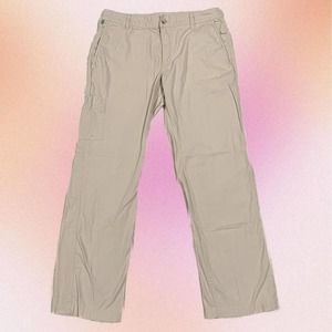 Columbia PFG (Performance Fishing Gear) Lightweight Khaki/Tan Cargo Pants 34x32
